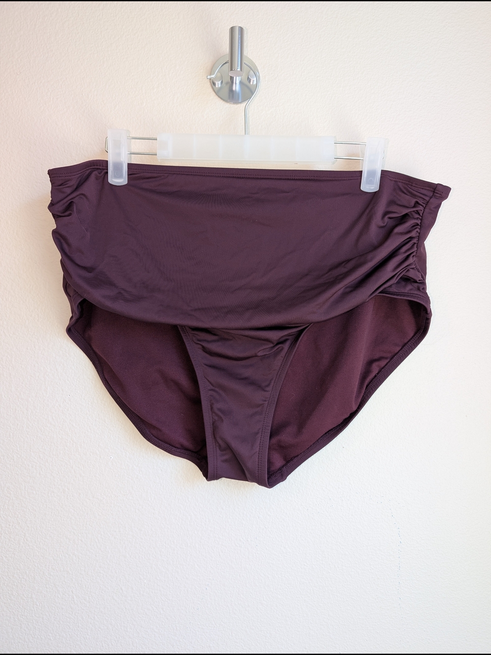 Kona Sol Shirred High Waist Bikini Bottom Size XL